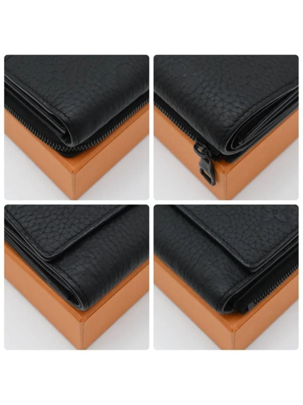 Louis Vuitton Portefeuille Pilot Trifold Wallet Black Taurillon